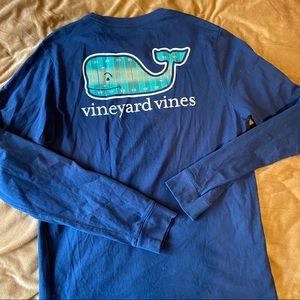 Vineyard Vines BOYS navy 🏈 field tee
